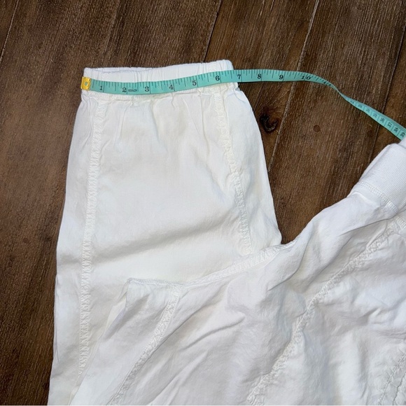 Eileen Fisher Organic Linen Cargo Jogger Pant XL White Ankle Cargo Pull on - Picture 2 of 11